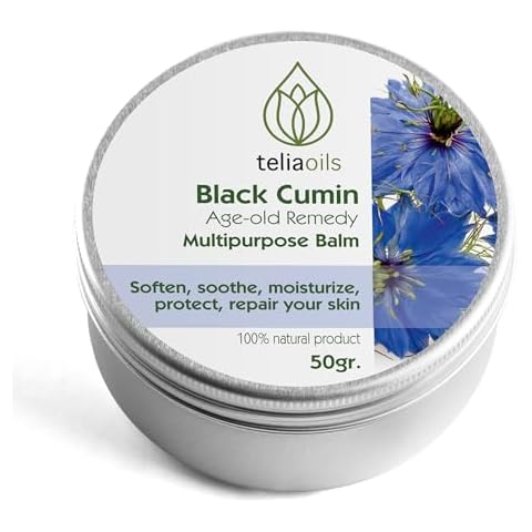 Teliaoils Black Cumin multipurpose Balm – Soothes, Moisturize and Repairs- For Many Types Of Skin Problems, With Immediate Results- Natural ingredients, 1.68 oz Cover