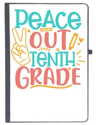 UDNAG Ruled Notebook Diary 'School Teacher | Peace Out Kinder Tenth Grade', [A5 80Pages 80GSM]