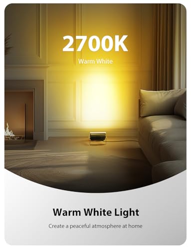 Onforu LED Flood Light Outdoor, RGBWColor Changing 2700K Warm White Upights with Remote 4 Pack - Image 5