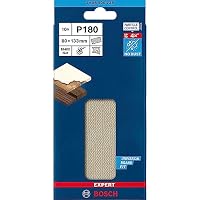 Bosch Accessories Professional 10x Expert M480 Schleifnetz (für Hartholz, Farbe auf Holz, 80x133 mm, Körnung 180, Zubehör Schwingschleifer) – Ansicht 2