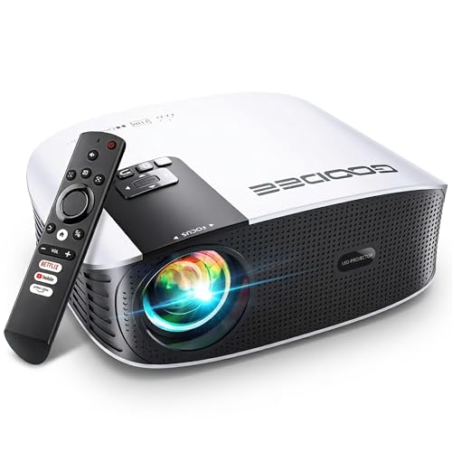 GooDee 4K Smart Projector with 5G WiFi and Bluetooth,...