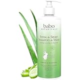 Babo Botanicals Swim and Sport Shampoo and Wash Cucumber Aloe, 16 Ounce