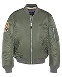 Schott NYC Herren Macampsukars-us Vert-XXL Jacke, grün
