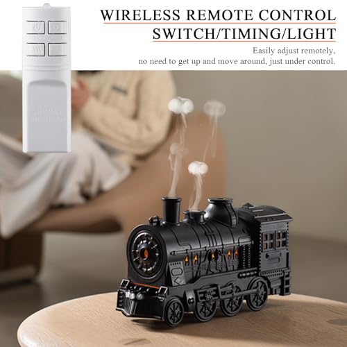 Difusor aromático eléctrico Humidificador Tren Negro miniatura 3