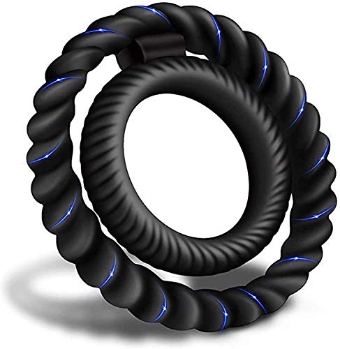 Anneau De P-ÊŇIs Anneaux en Silicone C*ôckrîng ânnêaux Anneau Pêns Homme,étanche Silicone Anneau Homme Bague réglable Doux pour Hommes