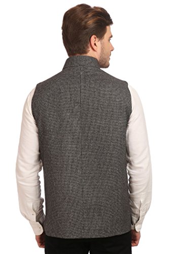 Image of WINTAGE Men's Tweed Bandhgala Festive Nehru Jacket Waistcoat -7 Colors