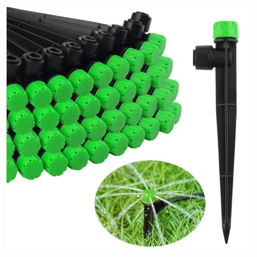 Kalolary Einstellbare Tropfstrahler Wasserbewässerungstropfer, 360 Grad Bewässerung Sprinkler für 1/4\'\' Schläuche, Tropfbewässerung Emitter für Haus Garten Blume(8-Loch-100P, Grün) Kalolary Einstellbare Tropfstrahler Wasserbewässerungstropfer, 360 Grad Bewässerung Sprinkler für 1/4\'\' Schläuche, Tropfbewässerung Emitter für Haus Garten Blume(8-Loch-100P, Grün)