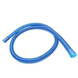 XMHF Universal Flexible Air Conditioner Drain Hose Water Pipe 111cm 3pcs Blue