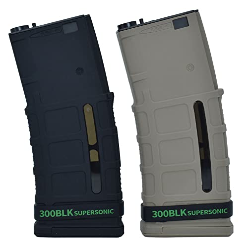 12 Pack Miaozhun 300 Blk Supersonic Magazine Marking Bands .300 Blackout Supersonic Magazine Caliber Identification(Black-Green) #TOP3