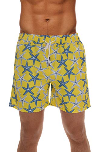 Whiskey and Oak Men’s Swimming Trunks Shorts with Pockets Quick Dry Bathing Suit