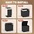 EFU Outdoor Storage Box 38 Gallon Deck Box (Indoor & Outdoor) Lockable UV Resistance Waterproof Resin Storage Bin Storage Box for Outdoor,Patio Storage(Black)