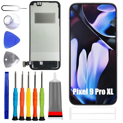 Image of TFT Display [No Fingerprint Function] Compatible with Google Pixel 9 Pro XL [6.8 inch] GZC4K Screen Touch Digitizer Assembly Black LCD Display with Repair kit