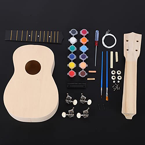 Kit ukulélé bricolage 21 pouces, kit ukulélé bricolage 21 pouces Instrument en bois à peindre à la main à 4 cordes pour… - Les Beatles, Paul McCartney, John Lennon, RIngo Starr, George Harrison Kit ukulélé bricolage 21 pouces, kit ukulélé bricolage 21 pouces Instrument en bois à peindre à la main à 4 cordes pour… – Image 5