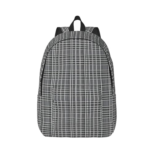 Sac à dos de randonnée léger gris à carreaux pour vos sorties plein air