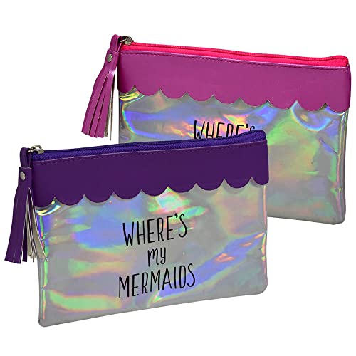 Estojo Necessaire Holográfico Sereia Dac