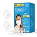 Produktbild TechniSat TECHNIMASK 2.0 - FFP2 Maske (5-lagige Gesichtsmaske mit hochwertigem Vlies, Mund- und Nasen-Bedeckung, dermatologisch getestet, Made in Germany) Farbe weiß - 15 Stück