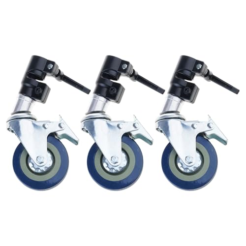 Image of Heavy Duty Rolling Light Stand with Swiveling Casters 360 Degree Rotating for Photographers and Video Production Teams Studio Equipment Rolling Base