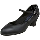 Capezio Women's Jr. Footlight Character Shoe,Black,7.5 M US