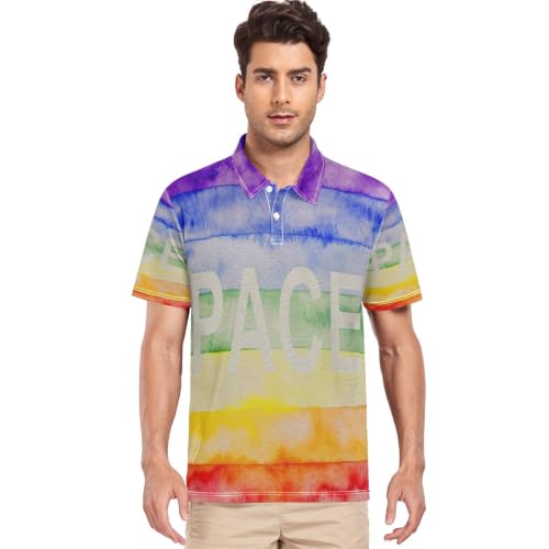 Polo à manches courtes pour homme GuoChe Pace Flag respirant