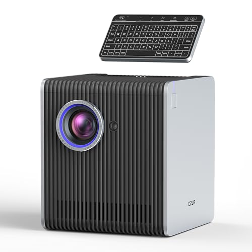 CZUR StarryHub Video Conferencing System, 2200 ANSI Lumens Short Throw Projector + HD 1080P Conference Room Camera with Auto Framing + 6 AI-Driven Microphones + Conference Speakers