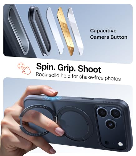 Image of TORRAS Upgrade 360 Magnetic Stand for iPhone 17 PRO Case, Fit for MagSafe