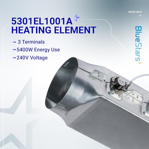 BlueStars 5301EL1001A Dryer Heating Element Assembly – For LG DLE7177W DLE5977W DLE8377NM DLE2516W DLEX3700W DLE5955W DLE0442W DLE4970W DLE5955G DLE9577SM Dryers - Replaces 5301EL1001J 5301EL1001H by BlueStars - Image 4