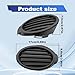 1 Pair Front Fog Light Cover Compatible with F0rd Focus 2012 2013 2014 Left Driver Right Passenger Side Car Lamp Hole Cover Insert Left & Right Black Repalce CP9Z17B814A CP9Z17B814B