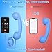 Retro Phone Handset, Retro Telephone Handsets Style Type-C Port, HD Retro Landline Handle Receiver for Home or Office Mobile Video Conferences, HD Calls, Volume Control, Plug and Play