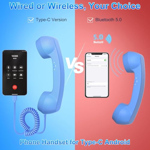 Combiné de téléphone rétro pour vidéoconférence et appels mains libres confortables - 6