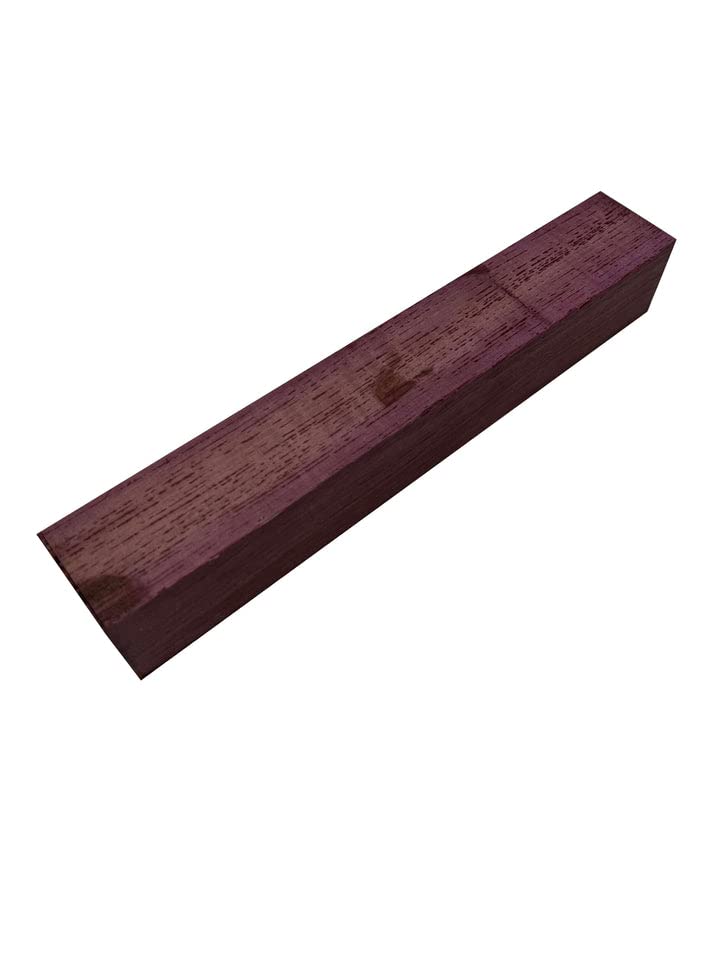 Miniatura 4 de Exotic Wood Zone  Paquete combinado de 5 piezas de madera torneada de corazón púrpura  2 x 2 x 30 pulgadas
