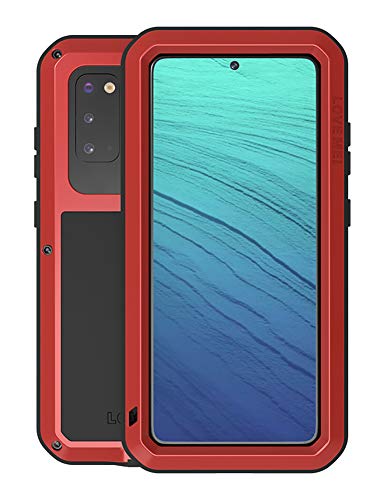 Coque Samsung S20 5G robuste anti-casse Love Mei étanche poussière avec verre