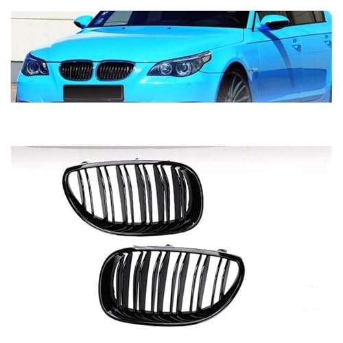 Parrilla delantera para coche 5 Series E60 y E61, rejilla de parachoques de 2003 a 2010 2