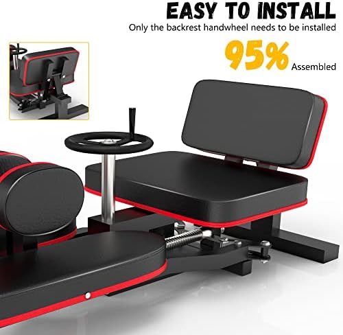 Rigel Leg Stretcher, 220LBS Leg Stretch Machine, Heavy Duty Steel Frame Equipment Leg Stretcher, Leg Stretching Training Machine for Home Gym Leg Stretcher Training Fitness