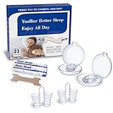 Snoring Solution,20 Nasal Strips Better Breath,2 Magnetic Nose Clips,2 Nasal Dilators,Anti Snoring Device,Silicone Anti Snore Clipple,Comfortable & Professional,3 Choices for Deep Sleep
