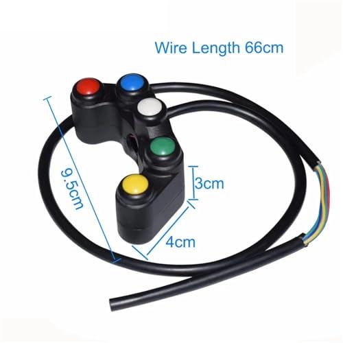 Interrupteur Guidon Moto 22mm Commande de Feux Défectueux CBR 600 1000
