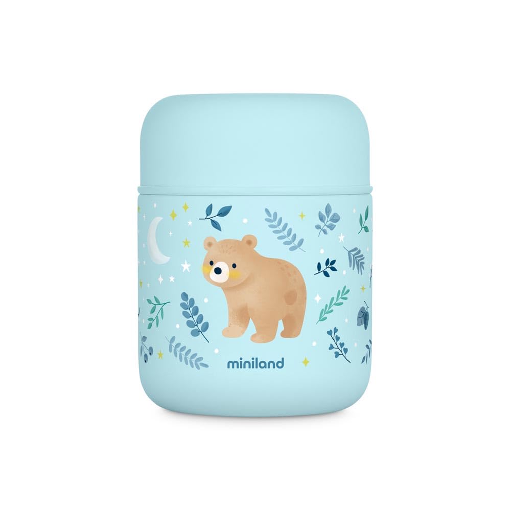 Miniland Contenitore Termico 280 ml Acciaio Inox a Doppia Parete Ermetico