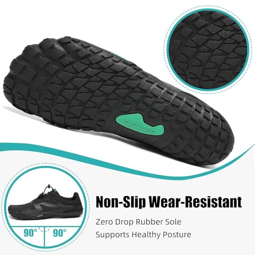 Image of SAGUARO Womens Mens Barefoot Shoes Minimalist Trail Runner Wide Toe Box Zero Drop Outdoor Cross Training Shoe