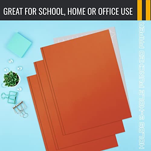 Orange Paper 2 Pocket Folders With Prongs, 50 Pack, By Better Office Products, Matte Texture, Letter Size Paper Folders, 50 Pack, With 3 Metal Prong Fastener Clips, Orange #TOP5