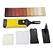 Gelentea Kit de réparation de sol stratifié 11 couleurs blocs de cire pour réparation de plancher stratifié endommagé plan de travail de cuisine armoire
