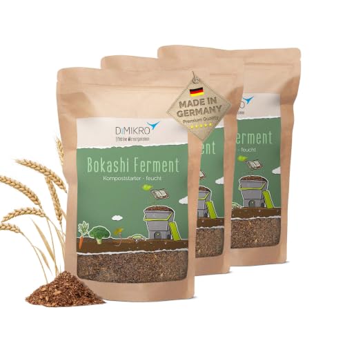 DIMIKRO Bokashi Ferment Bio-Qualität - Fermentationshilfe - 3 x 1 kg