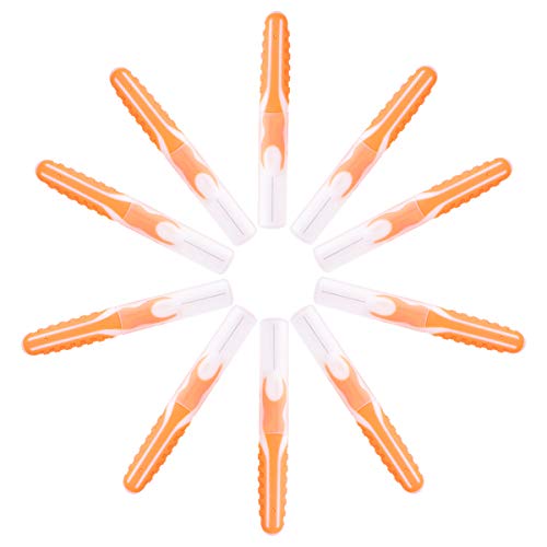 Healifty 10 escovas descartáveis interdentais portáteis de higiene bucal, palitos dentais gengivais,