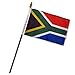 Quality Standard Flags One Dozen South Africa Stick Flag, 4 by 6"
