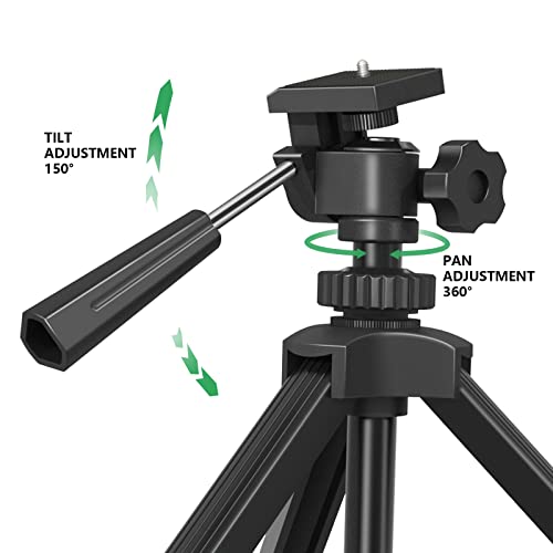 Compact Tabletop Tripod for Spotting Scope Monocular Camera Projector, Adjustable Tripod Stand with 1/4-20 Threads
