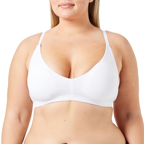 YSABEL MORA - Sujetador Sin Aro con Relleno, Algodón Orgánico, Comodidad Diaria, Soporte Natural, Ideal para Uso Diario, Diseño Transpirable, Suave y Ecológico, Lencería Mujer