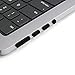 ProElife 7 Pcs Anti Dust Dirt Plug Cups Set for 2026-2021 MacBook Pro 14.2 inch 16.2 inch M5 M4 M3 M2 M1 Pro/Max (A3427/A3428/A3434/A3112/A3185) Accessory Silicone Anti Dirt Protective Cover (Black)