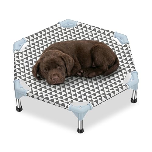 Kuntrust Elevated Outdoor Dog Bed (6 Sided Small Triangle)