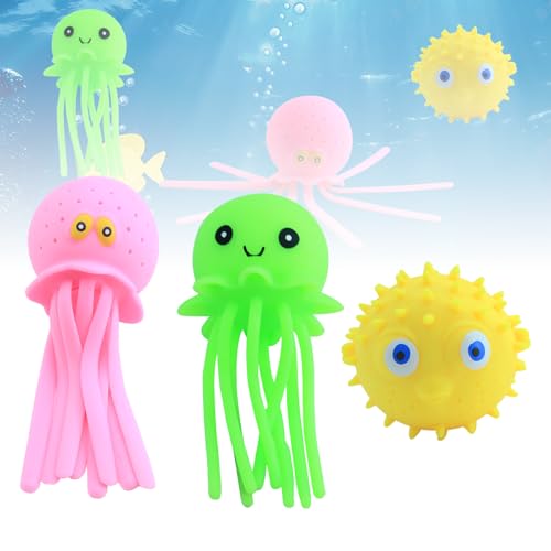 3pc Octopus Water Balls Pool Toys for Kids Sensory Octopus Water Bomb Splash Balls Suitable for Childrens Pool Water Play Underwater Party Decorations Water Party Gifts
