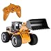 GotechoD Remote Control Construction Toy RC Truck Alloy Shovel 2.4G RC Vehicle Remote Control Trucks RC Bulldozer 1/18 6 Channel 4WD Tractor RC Front Loader Toys for 6-15 Years Old Boys Kids Gift