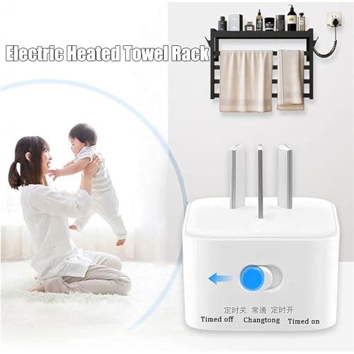 Calentador de toallas con temporizador para eliminar la humedad del baño de forma automática 2