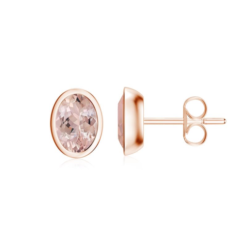 Image of Silvershake 6MM Round Shape Bazel Set Birthstone Gemstone 925 Sterling Silver Stud Post Earrings Jewelry for Business Women or Teens